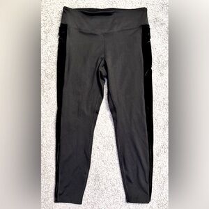 VS PINK - 🖤 High Waist Fleece Lined Velvet Trim Legging